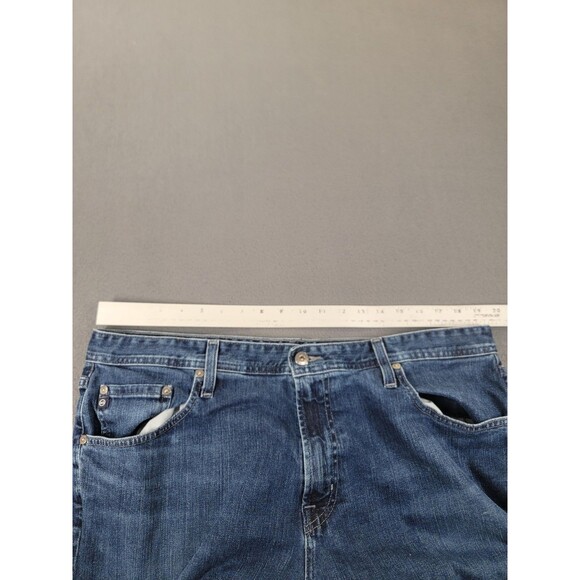 AG Everett Jeans Mens 38x34 Blue Slim Straight Japanese Fabric Stretch Denim - Picture 5 of 14